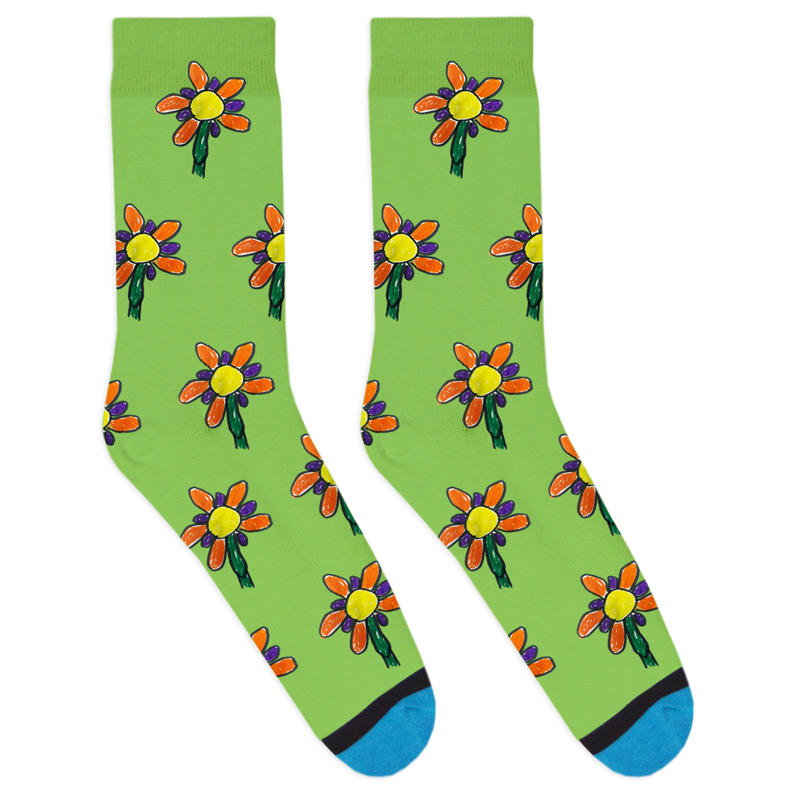 Custom Drawing Socks