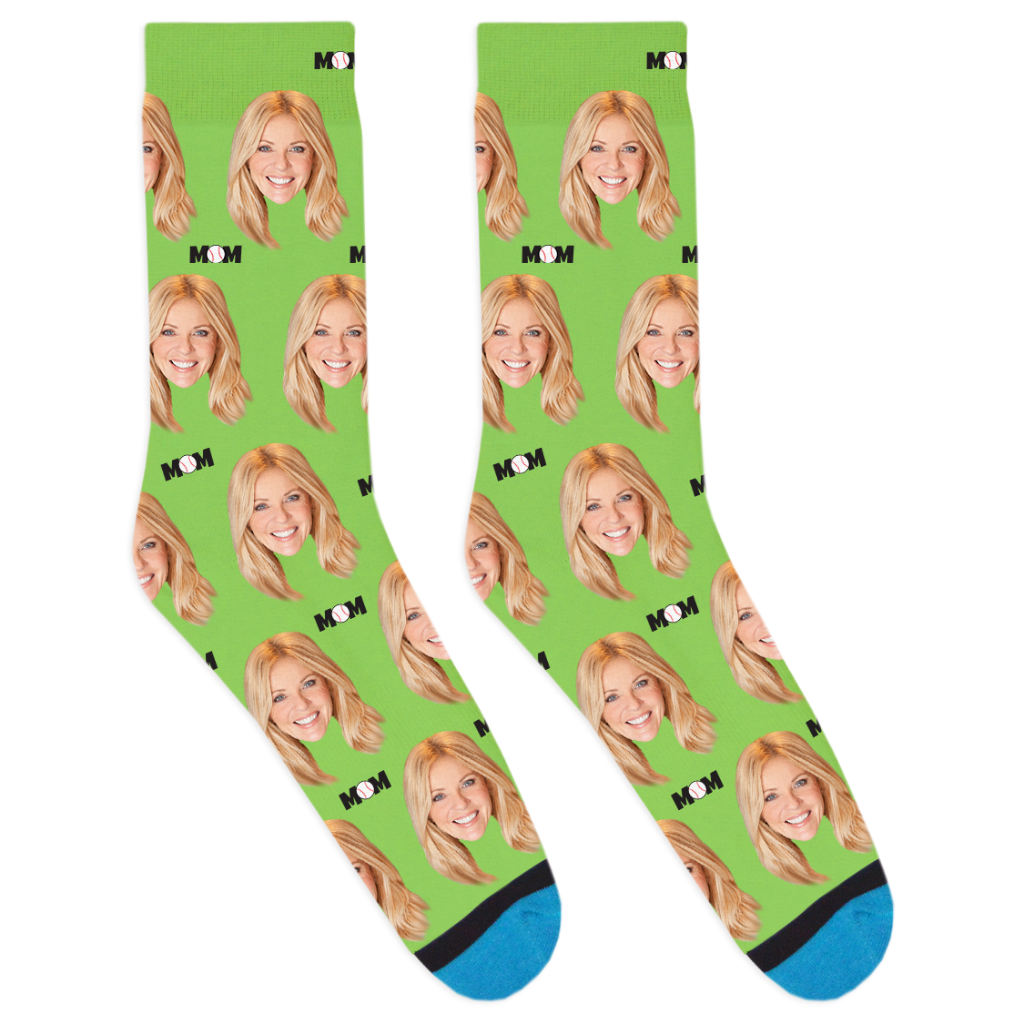 Custom Baseball Mom Socks