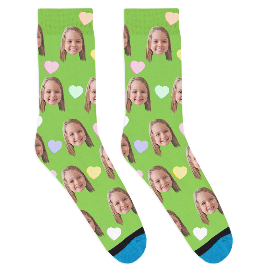 Custom Candy Hearts Socks