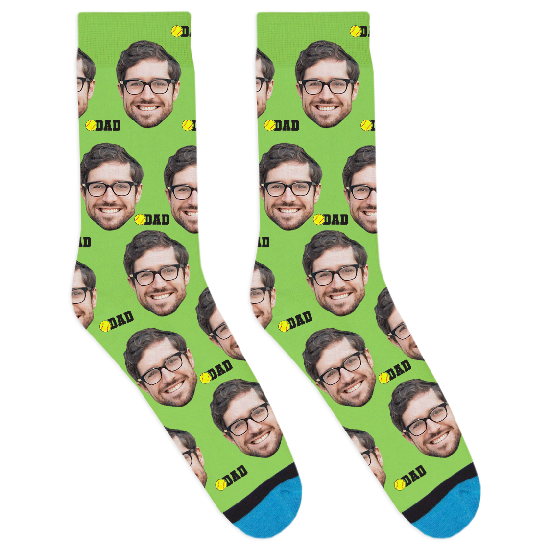 Custom Softball Dad Socks