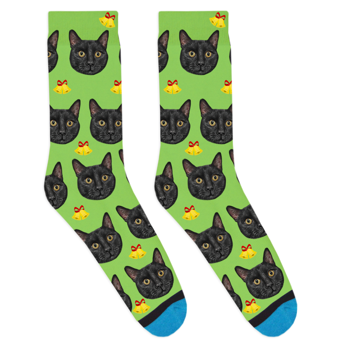 Custom Christmas Bell Socks