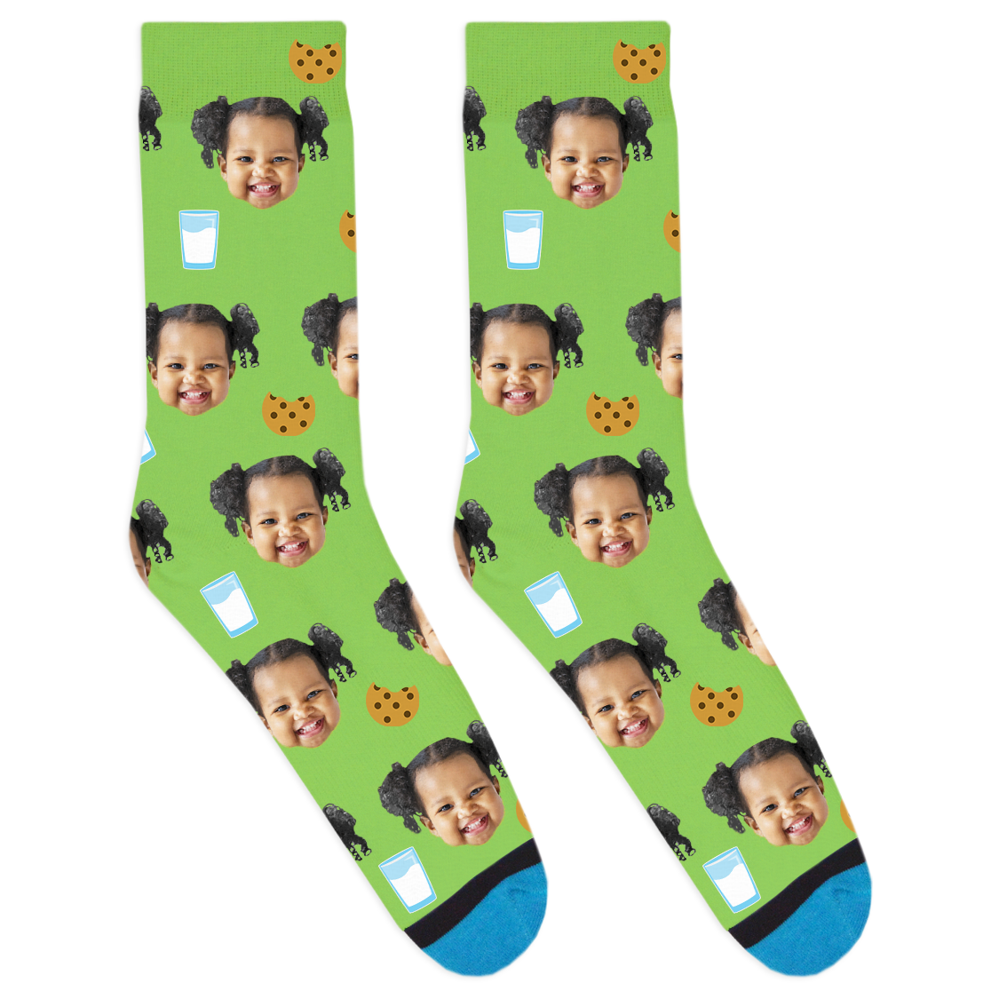 Custom Cookies and Milk Socks