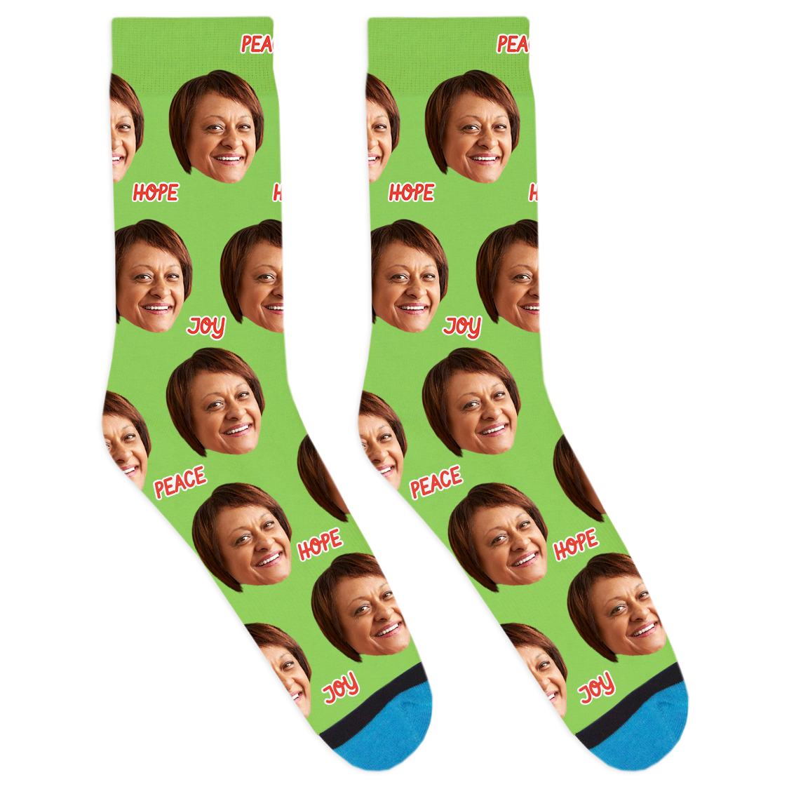 Custom Peace Hope Joy Socks