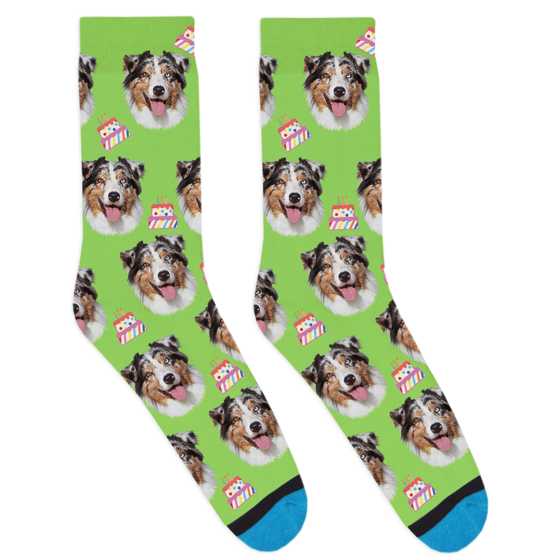 Custom Birthday Cake Socks