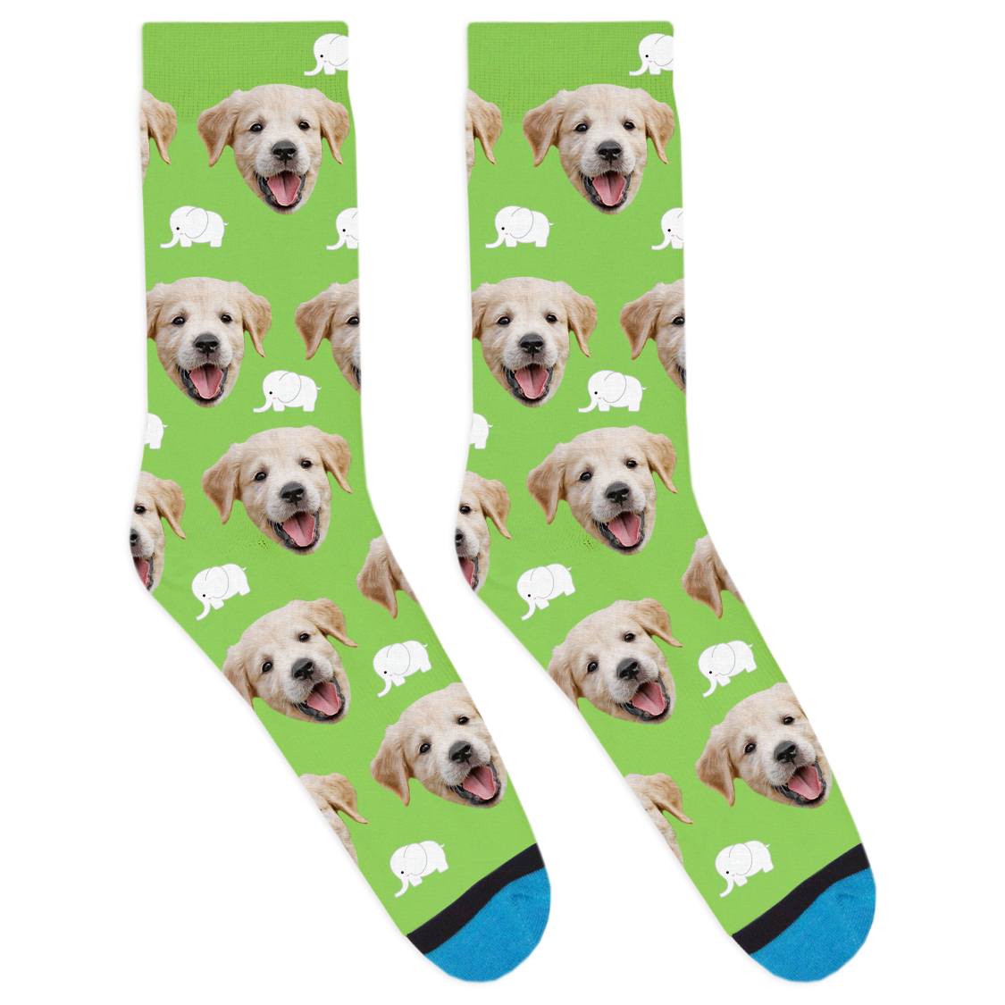Custom White Elephant Socks