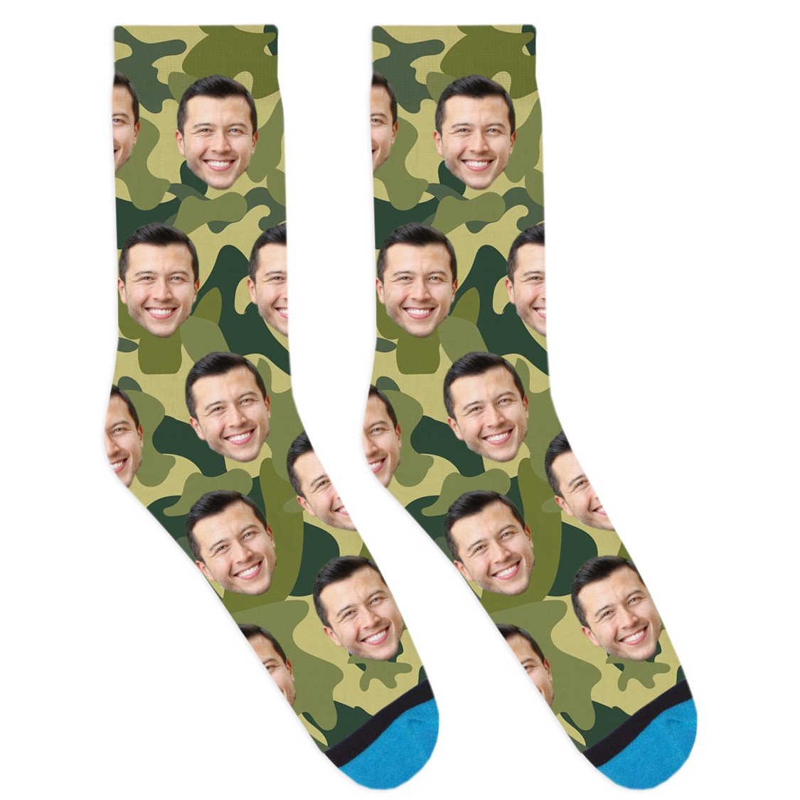 Custom Green Camo Socks