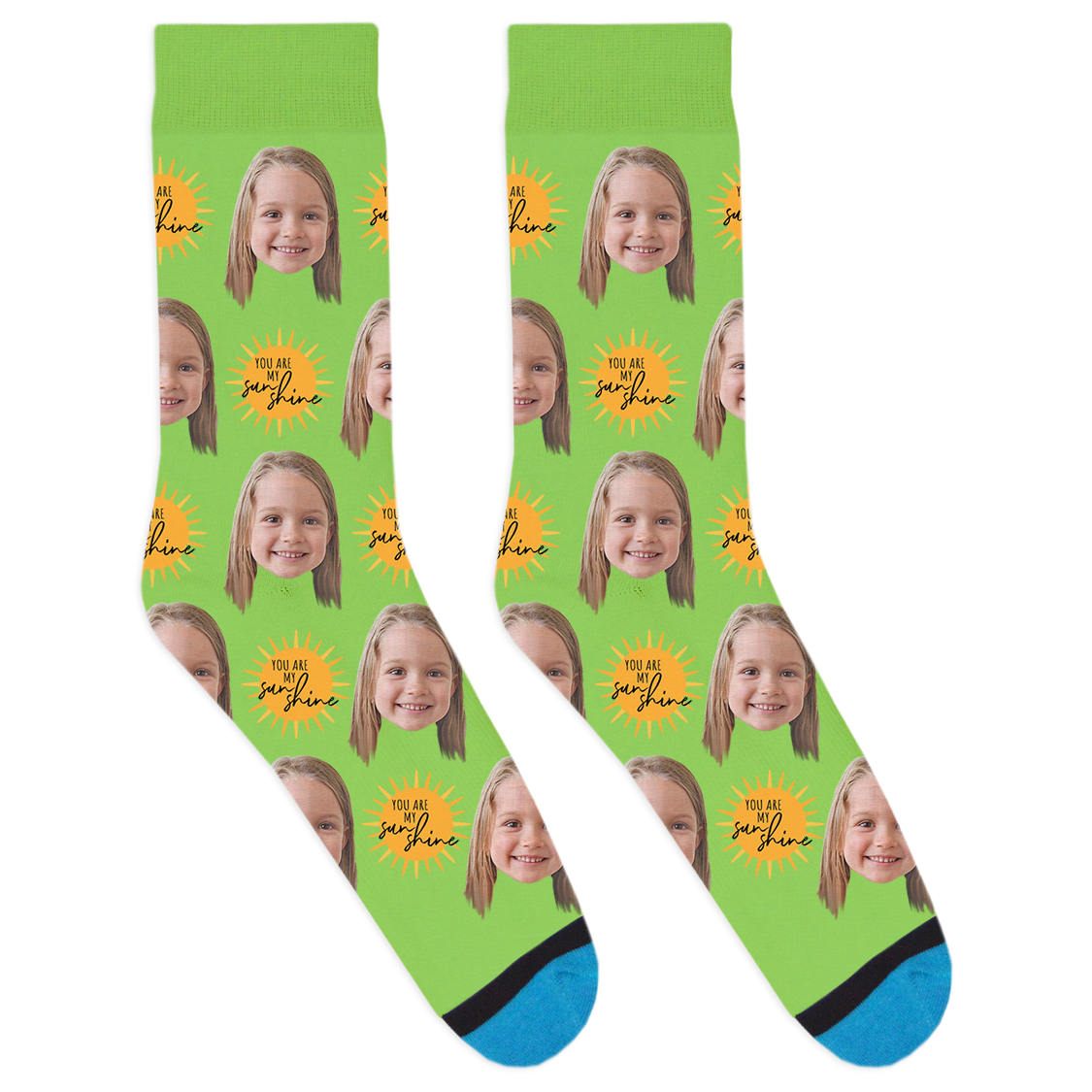 Custom You Are My Sunshine Socks