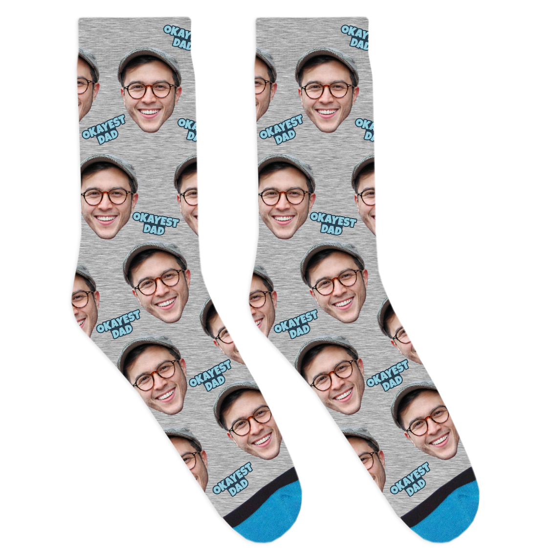 Custom Okayest Dad Socks