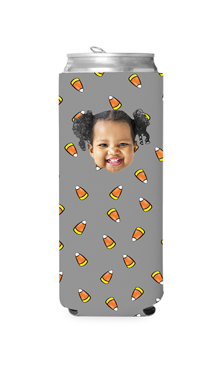 Custom Candy Corn Can Cooler