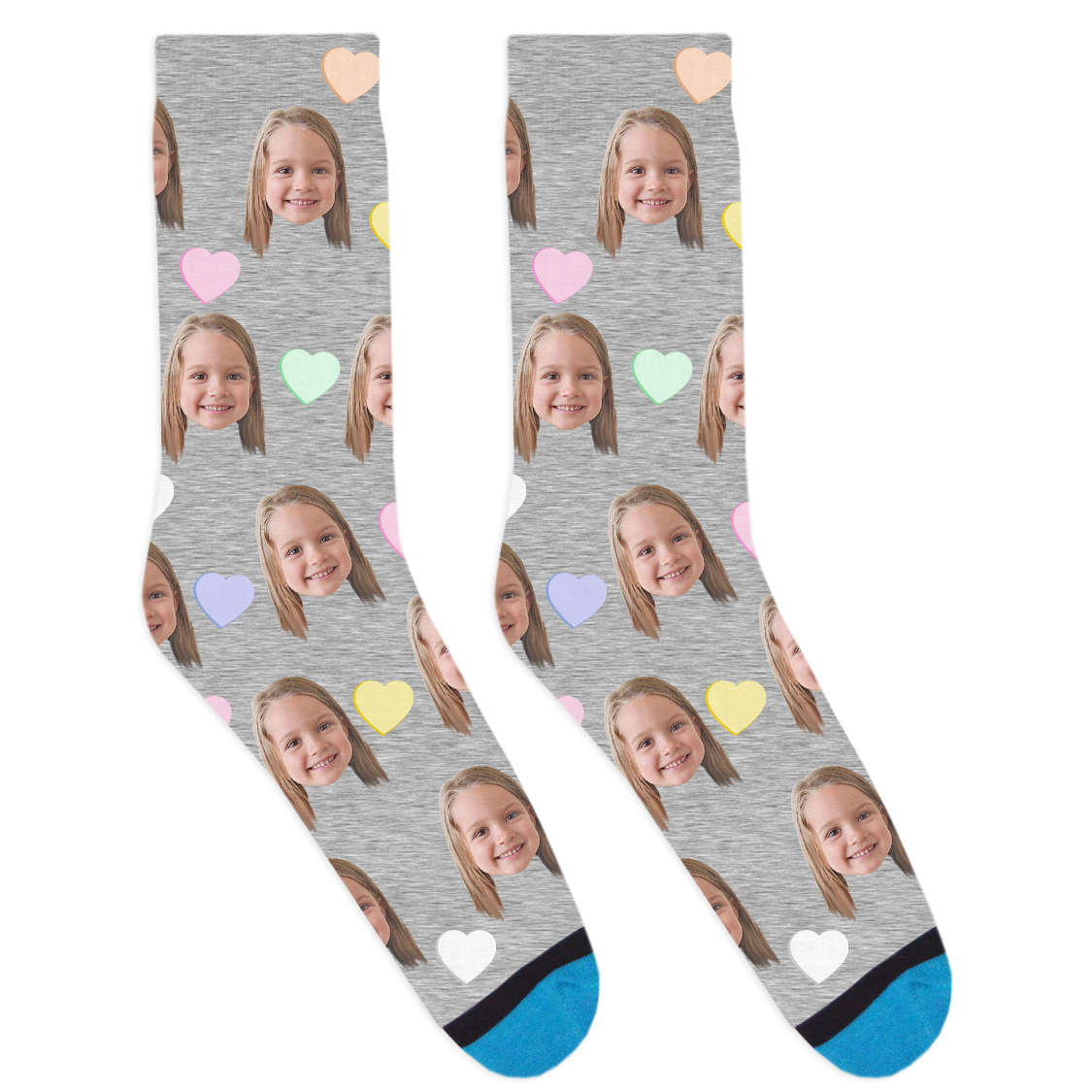 Custom Candy Hearts Socks