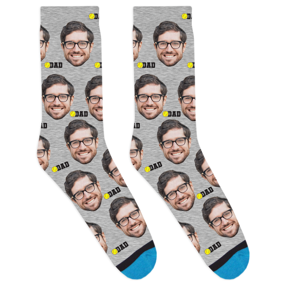 Custom Softball Dad Socks