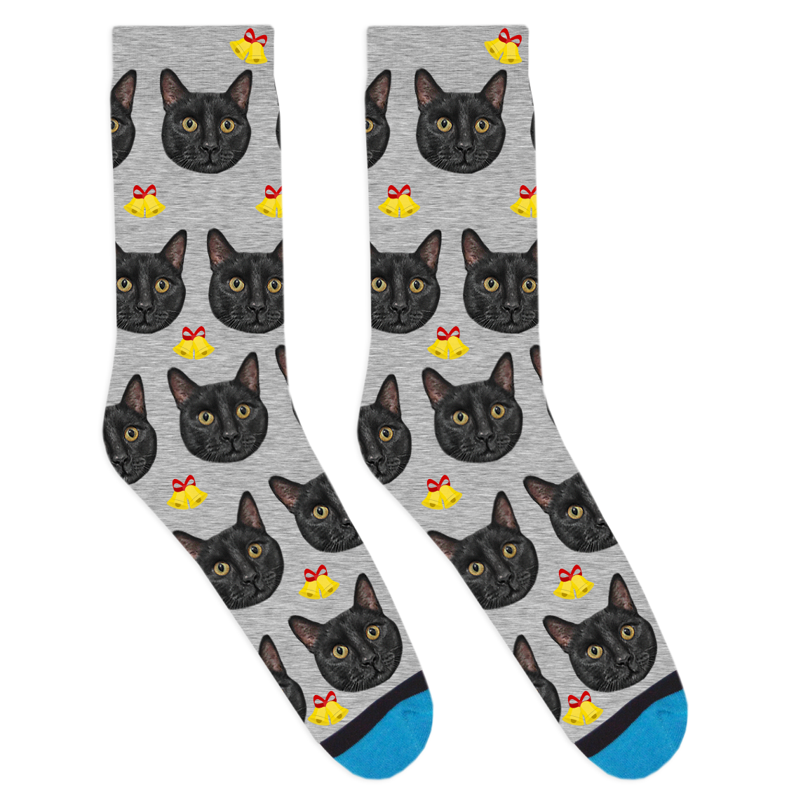 Custom Christmas Bell Socks