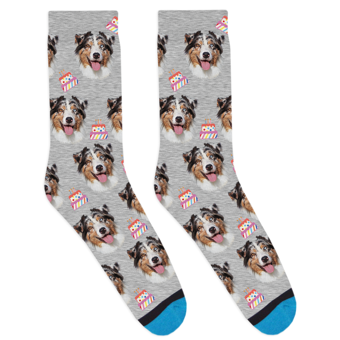 Custom Birthday Cake Socks