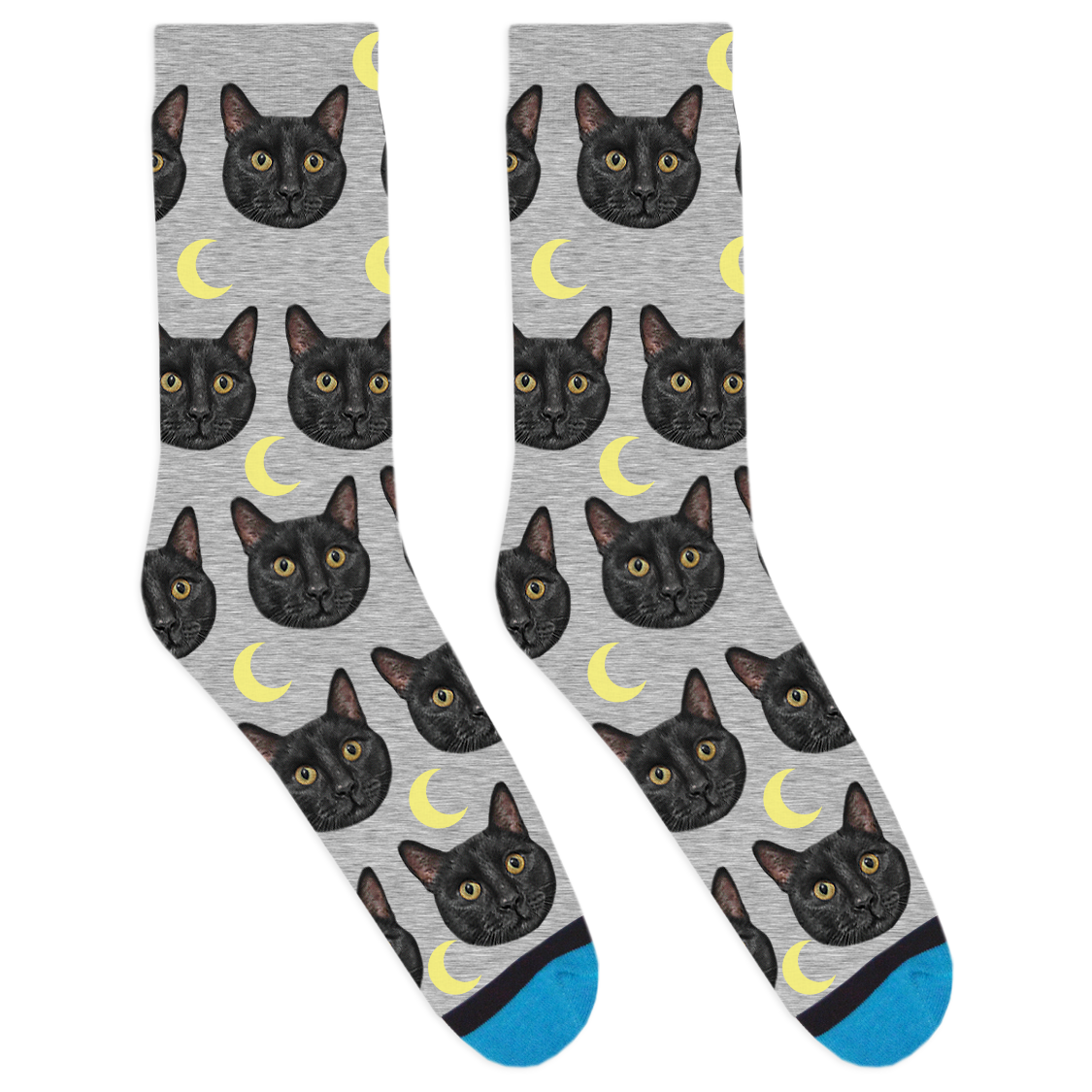 Custom Moon Socks