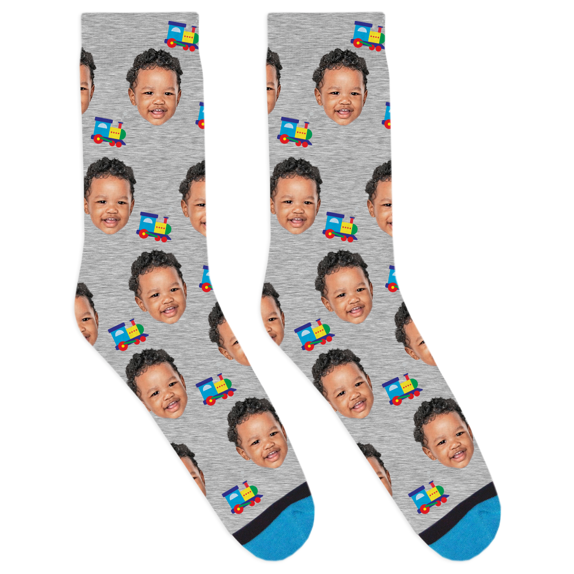 Custom Toy Train Socks