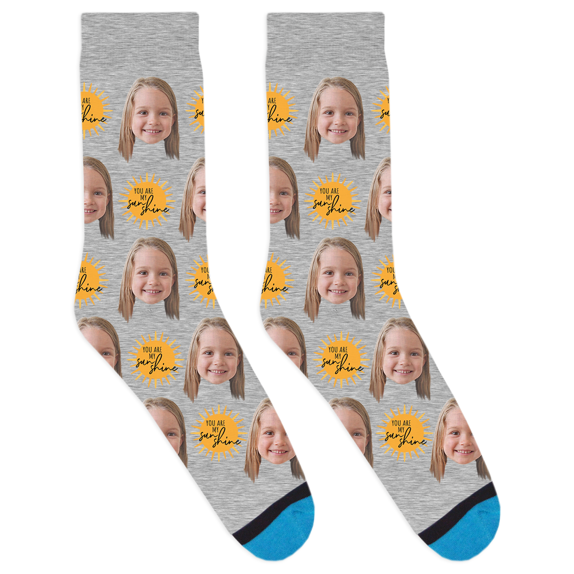 Custom You Are My Sunshine Socks