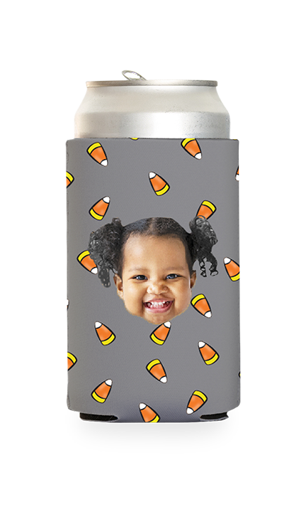 Custom Candy Corn Can Cooler