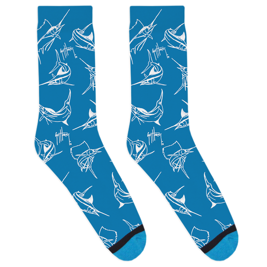 Guy Harvey Billfish Repeat Socks