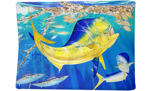 Guy Harvey Dolphin Oasis Blanket
