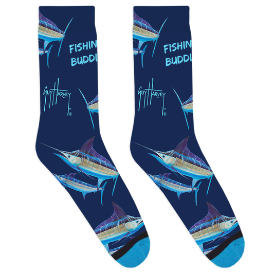 Guy Harvey Fishing Buddies Marlin Socks