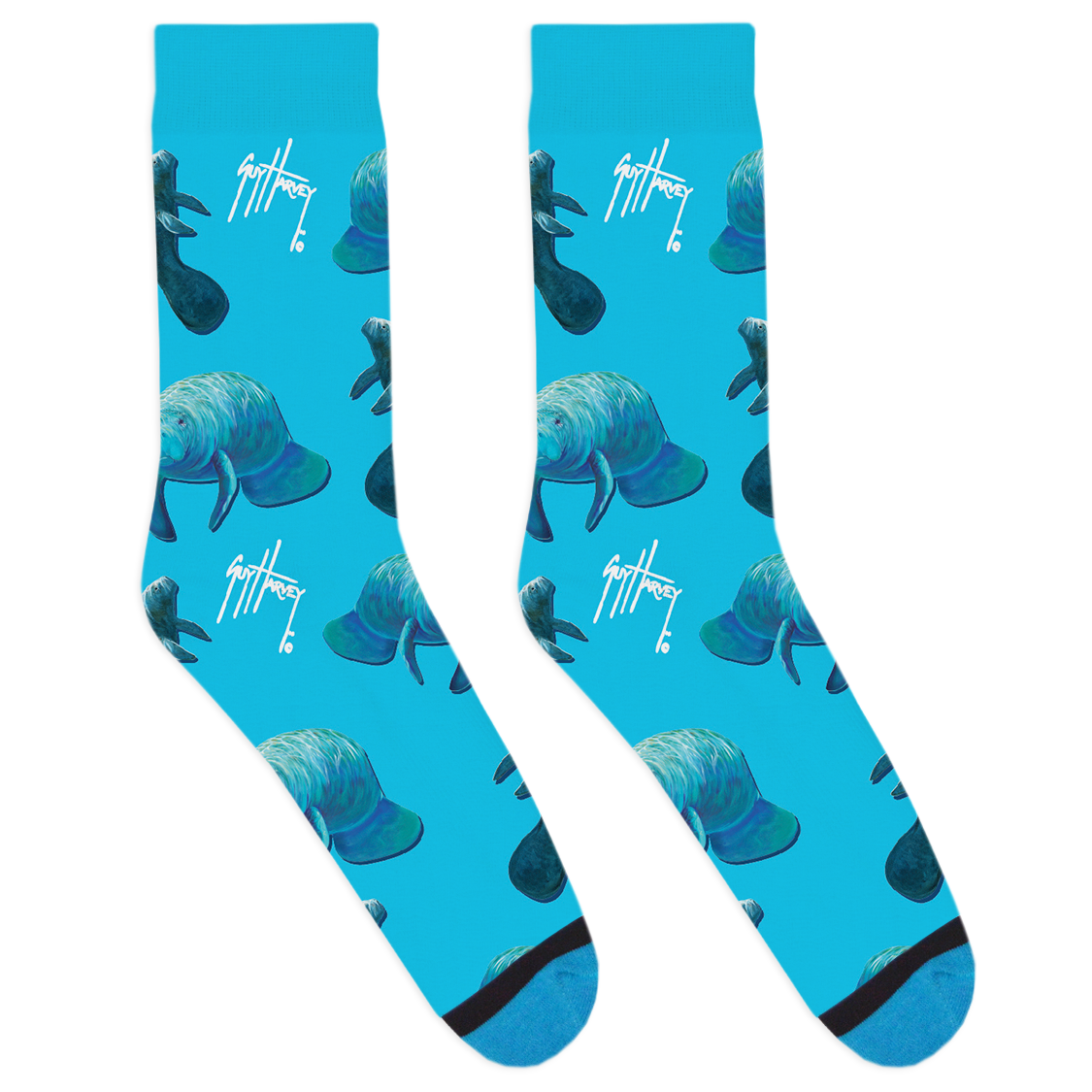 Guy Harvey Manatees Socks