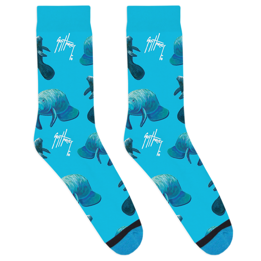 Guy Harvey Manatees Socks