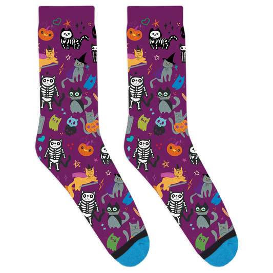 Halloween Cats Socks