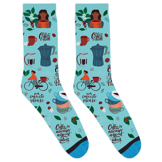 Handdrawn Coffee Socks