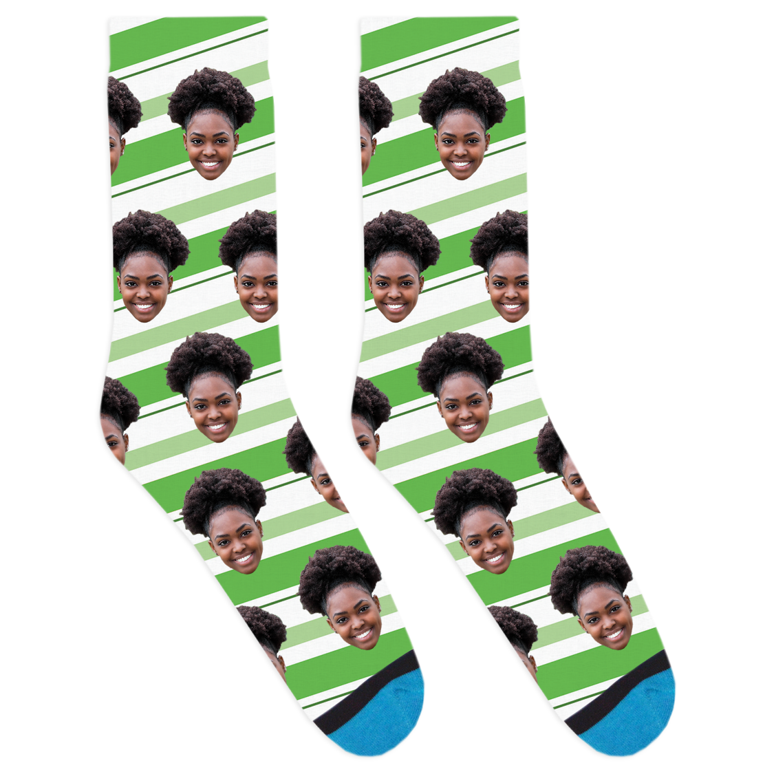 Custom Holiday Stripe Socks