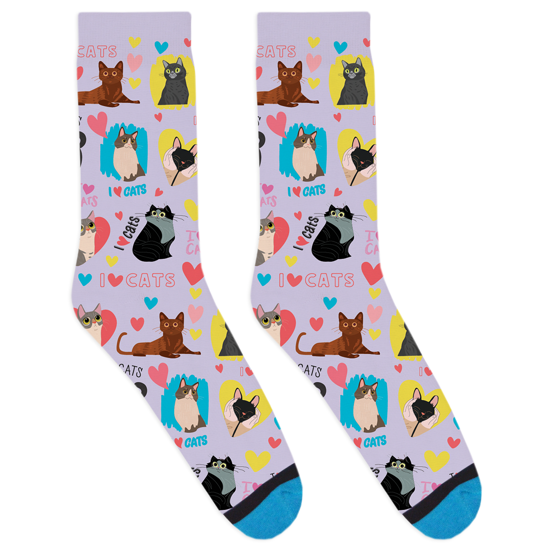 I Heart Cats Socks