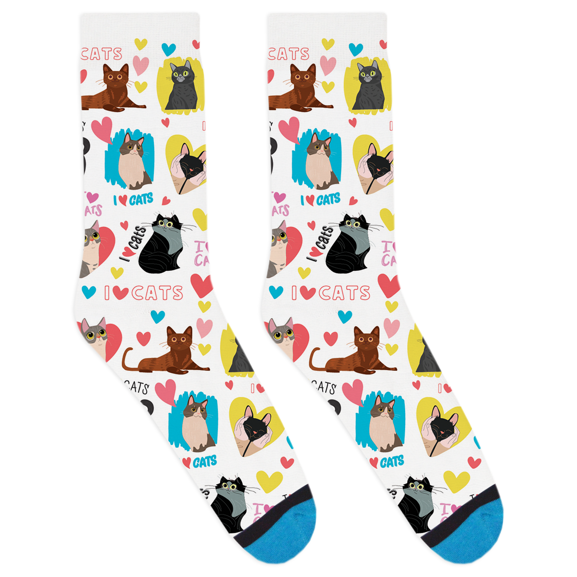 I Heart Cats Socks