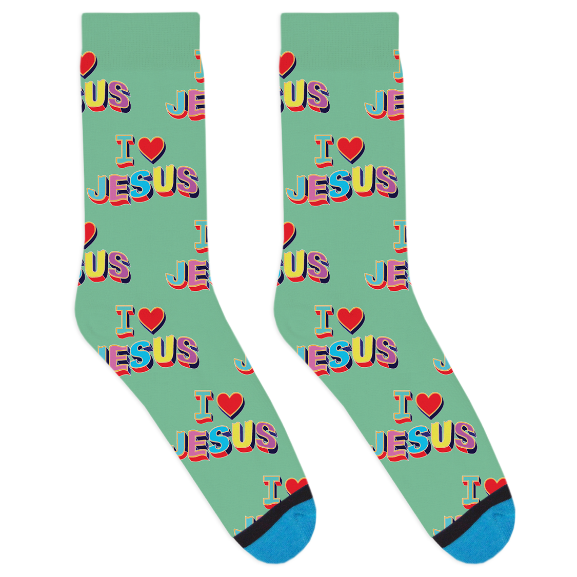 I Heart Jesus Socks