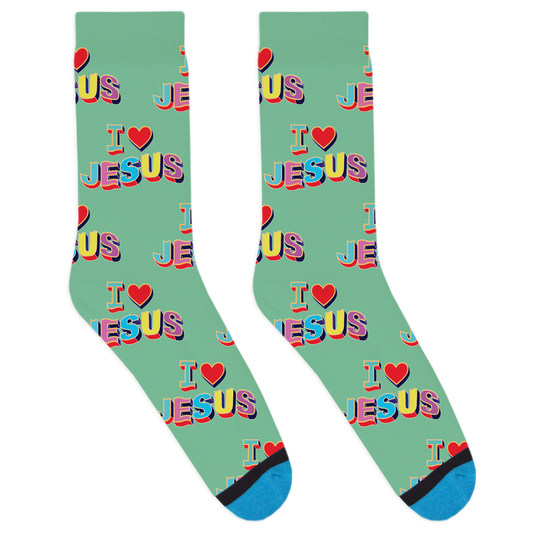 I Heart Jesus Socks
