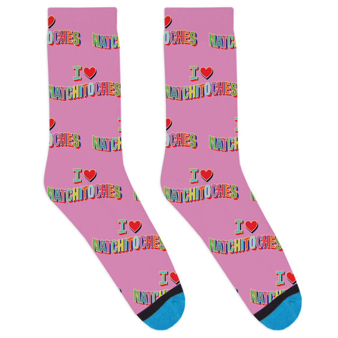 I Heart Natchitoches Socks