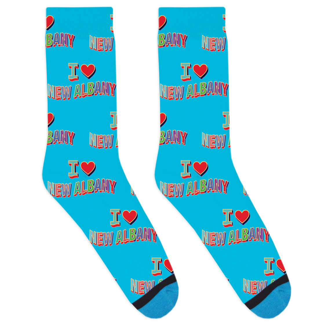 I Heart New Albany Socks