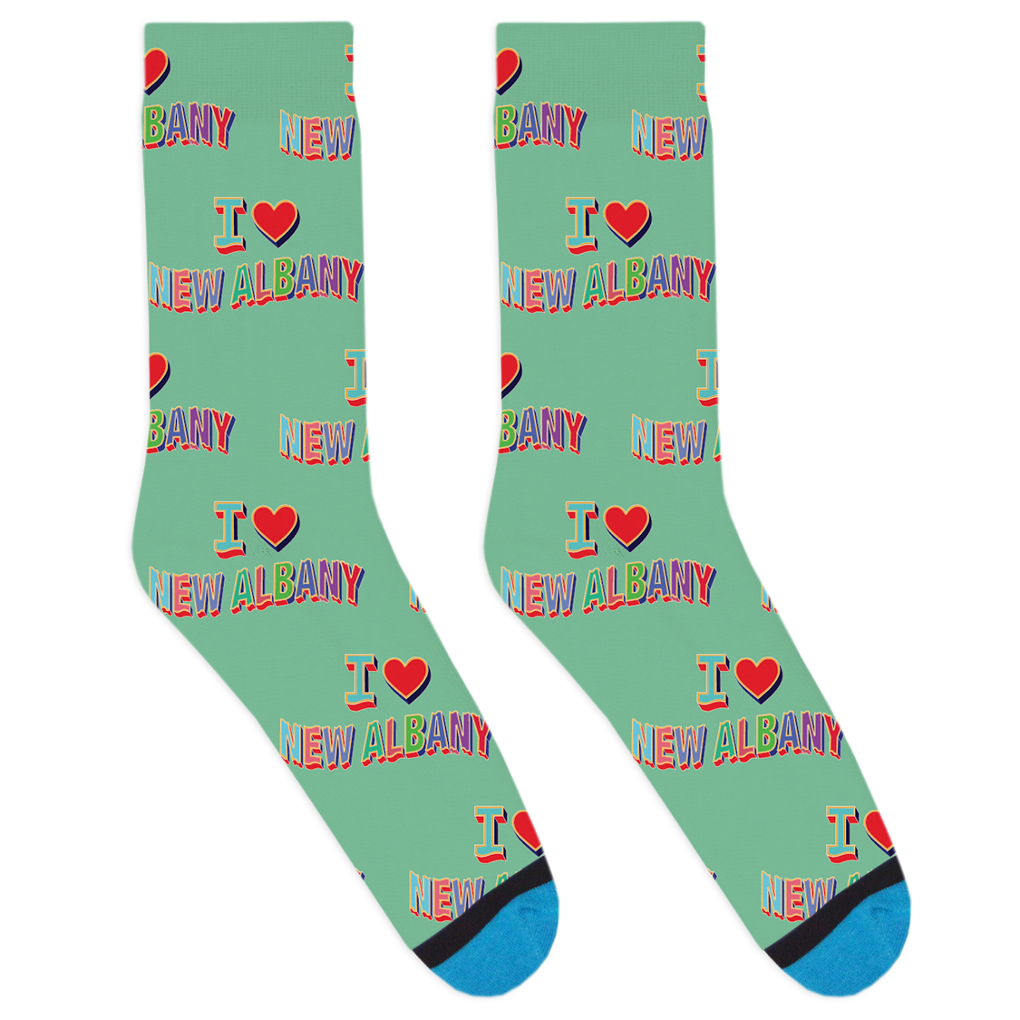 I Heart New Albany Socks