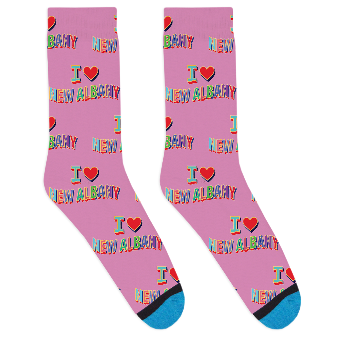 I Heart New Albany Socks