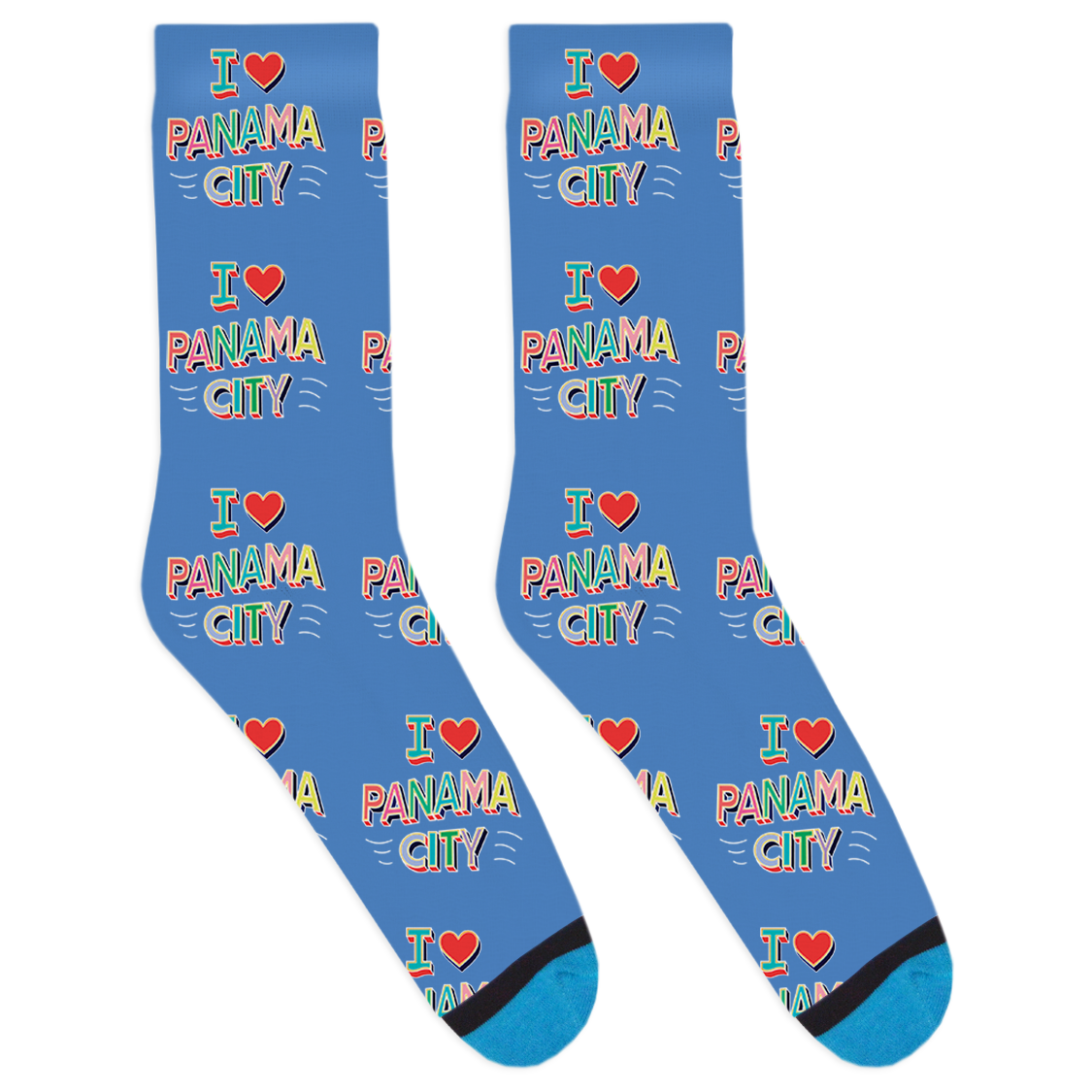I Heart Panama City Socks