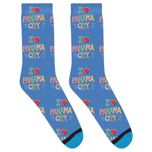 I Heart Panama City Socks