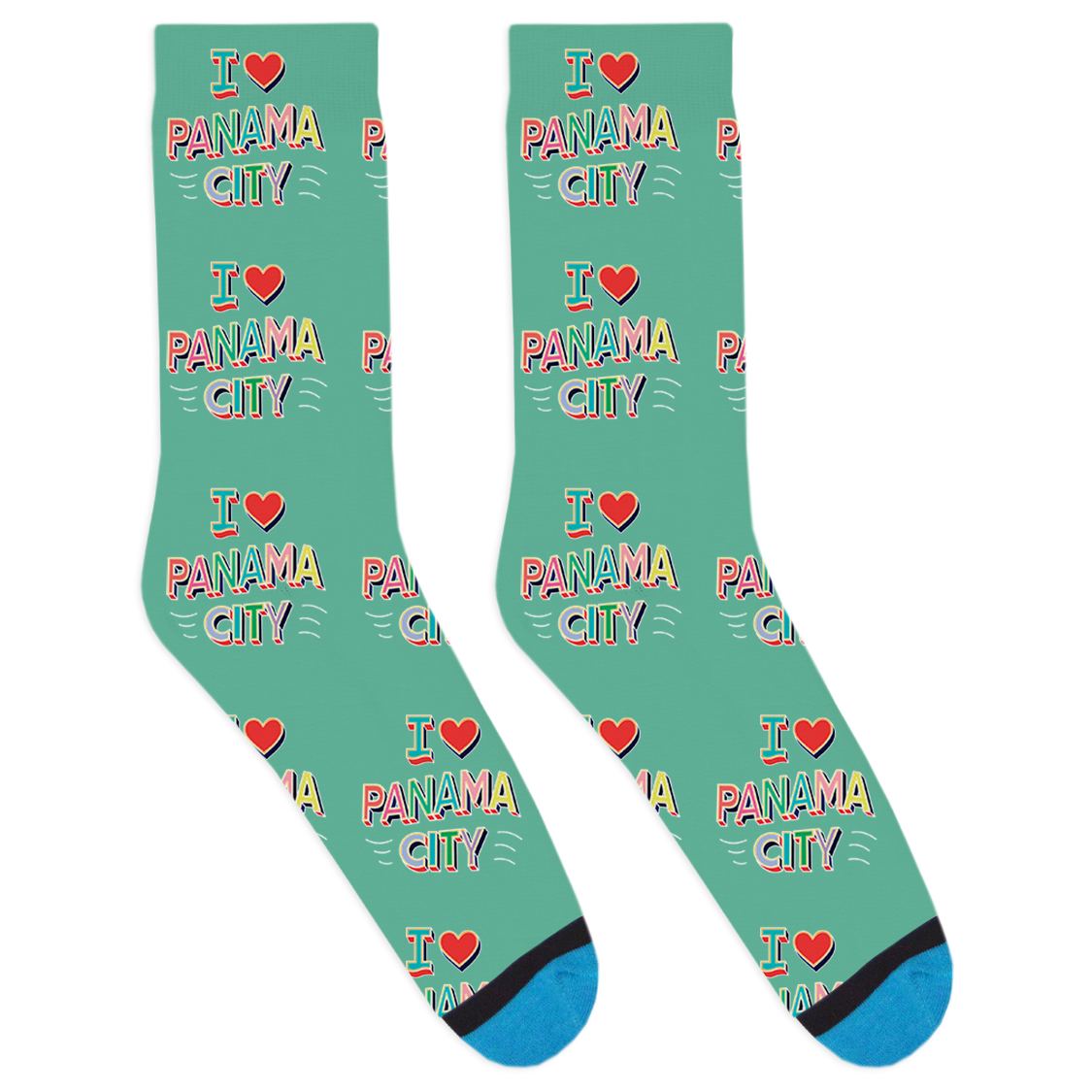 I Heart Panama City Socks