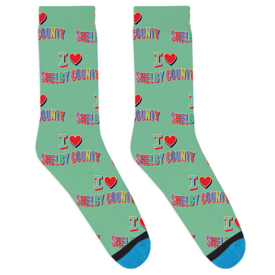 I Heart Shelby County Socks