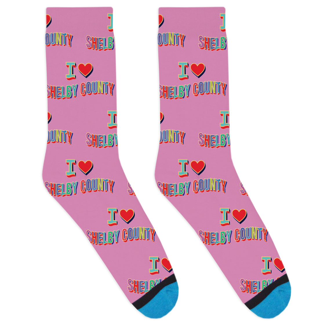 I Heart Shelby County Socks