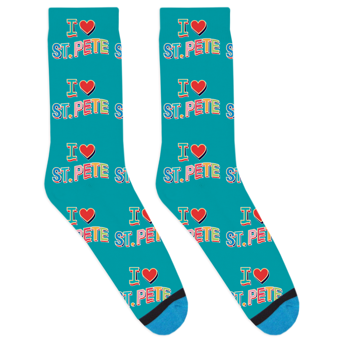 I Heart St. Pete Socks
