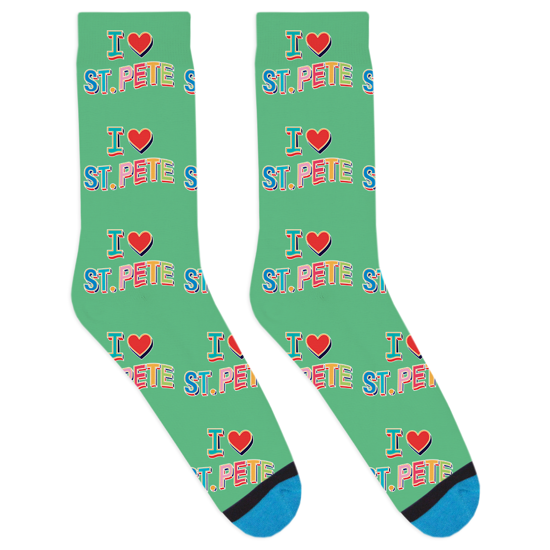 I Heart St. Pete Socks