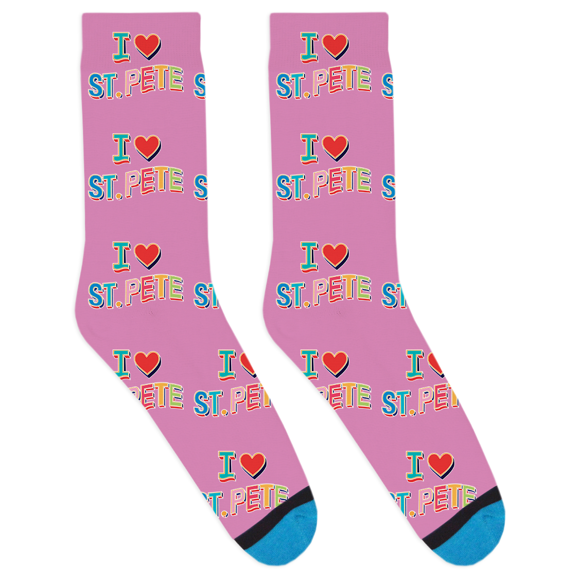 I Heart St. Pete Socks