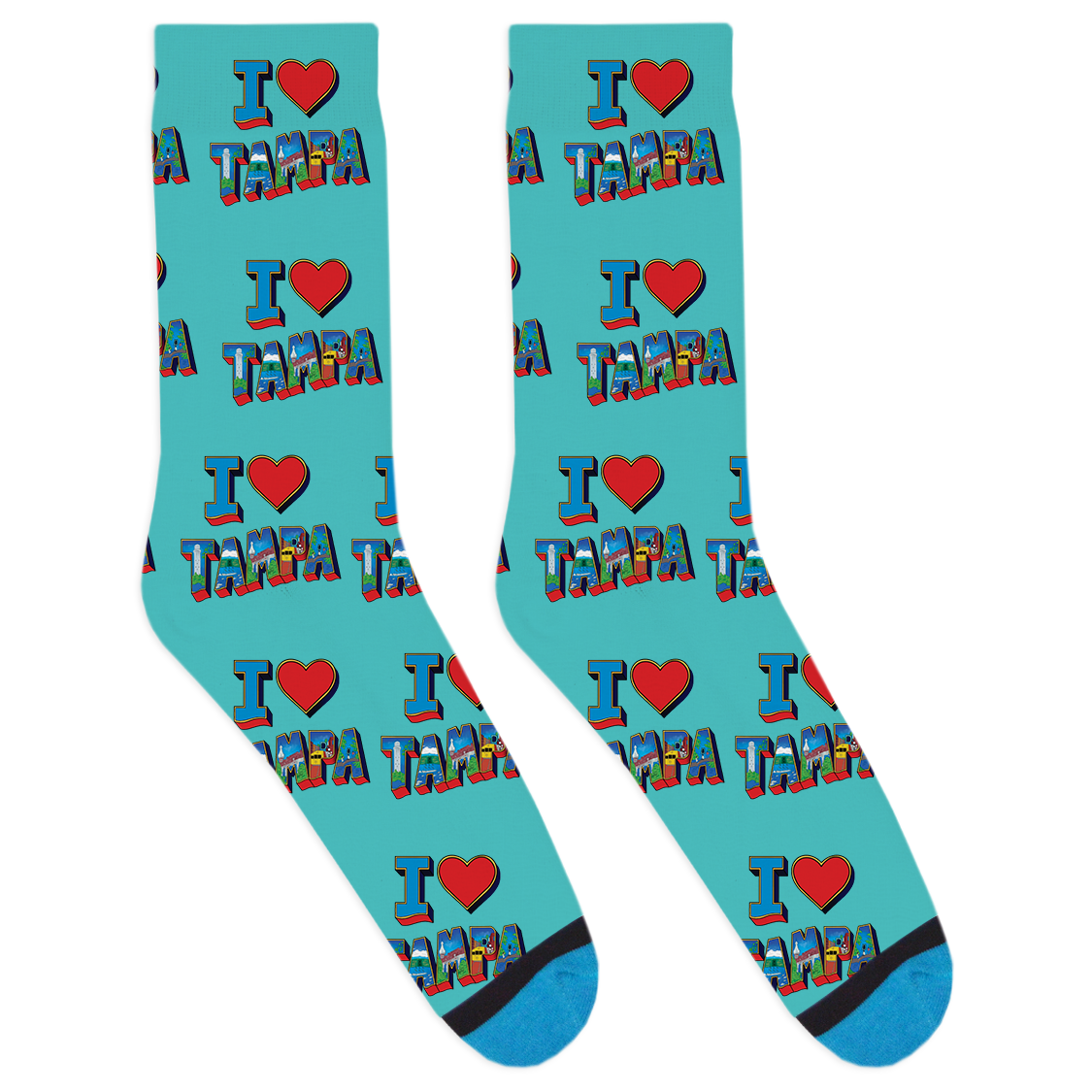 I Heart Tampa Socks