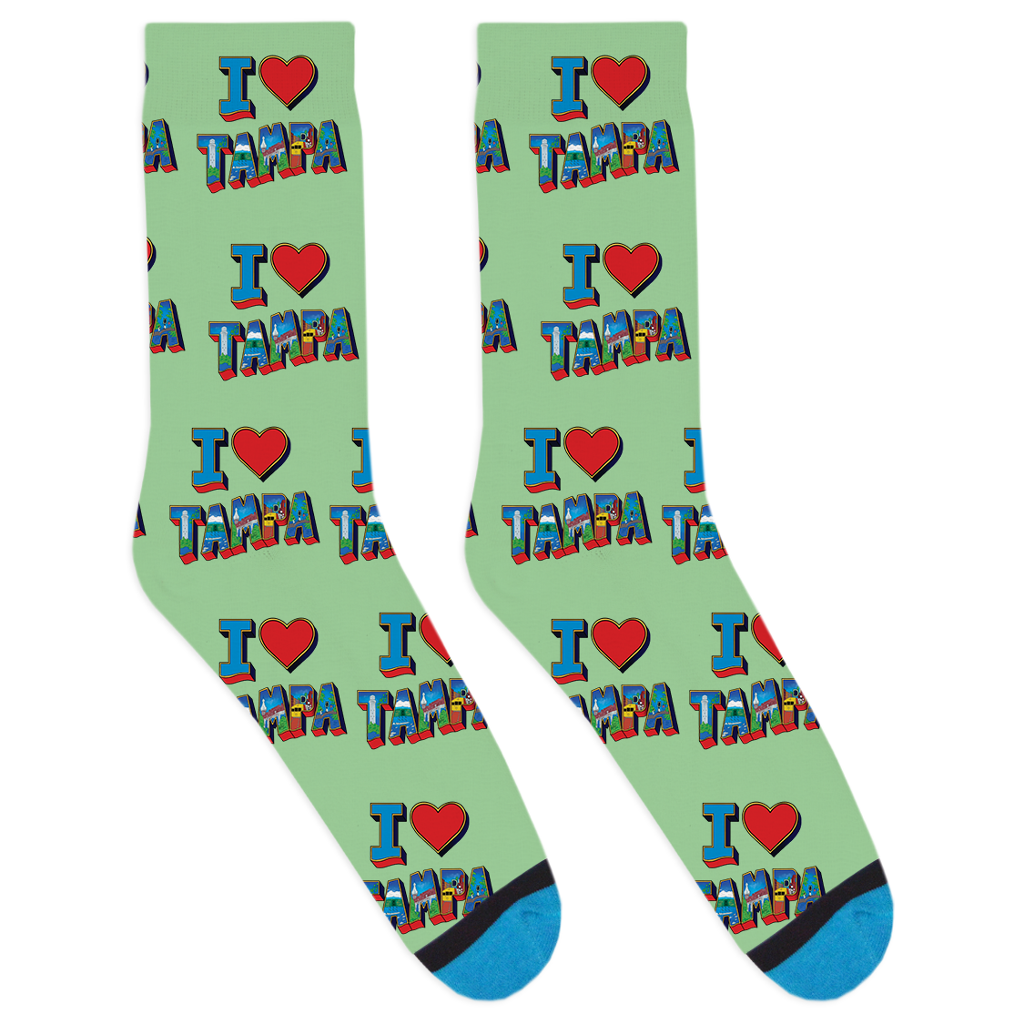 I Heart Tampa Socks
