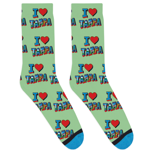 I Heart Tampa Socks