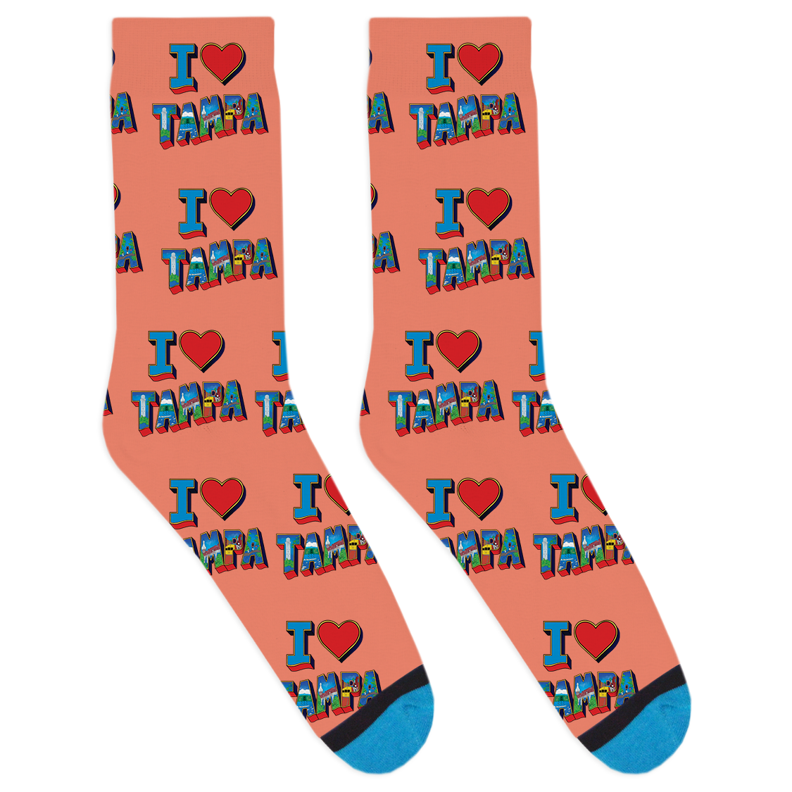 I Heart Tampa Socks