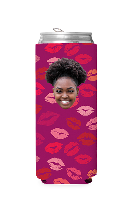 Custom Kisses Can Cooler